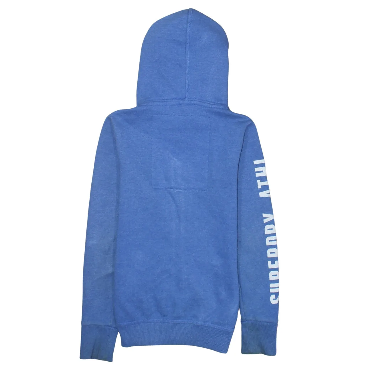 Super Dry 90's Drawstring Pockets Full Zip Up Hoodie XXSmall Blue sold by Vintage Club product image thumbnail 2