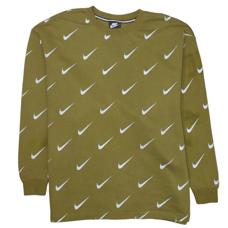 Nike 90's Plain Crew Neck Sweatshirt XLarge Green sold by Vintage Club