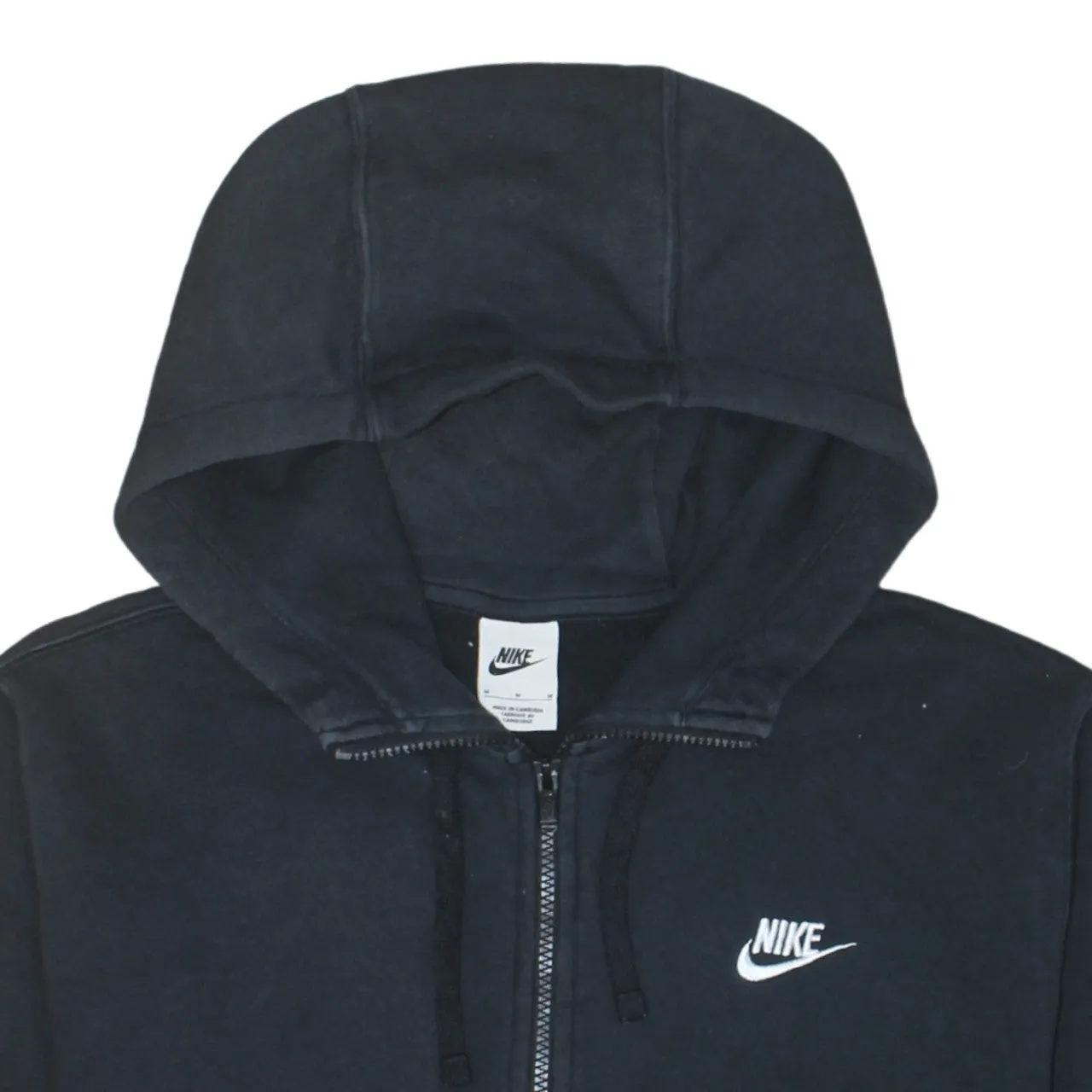 Nike 90's Swoosh Full Zip Up Hoodie Medium Black sold by Vintage Club product image thumbnail 3
