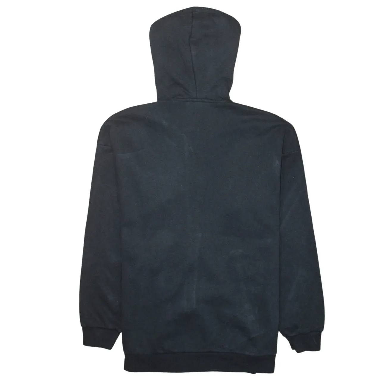 Adidas Black Full Zip Hoodie Women’s XSmall Embroidered Chest Logo Fleece Lined Sweatshirt sold by Vintage Club product image thumbnail 2