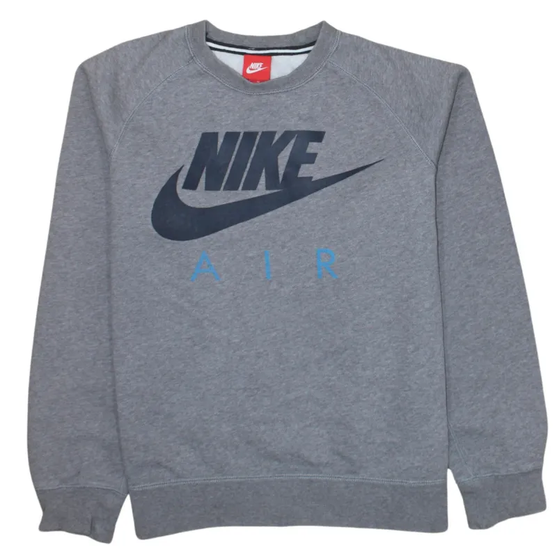 Nike 90's Center Middle Swoosh Crew Neck Sweatshirt Medium Grey sold by Vintage Club