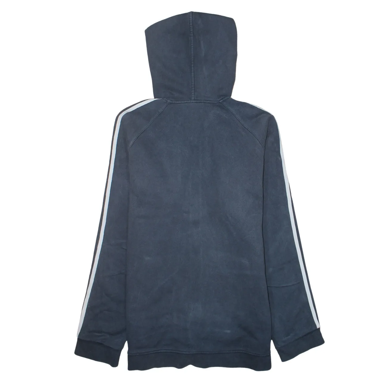 Adidas 90's Striped Sleeve Full Zip Up Hoodie XLarge Black sold by Vintage Club product image thumbnail 2