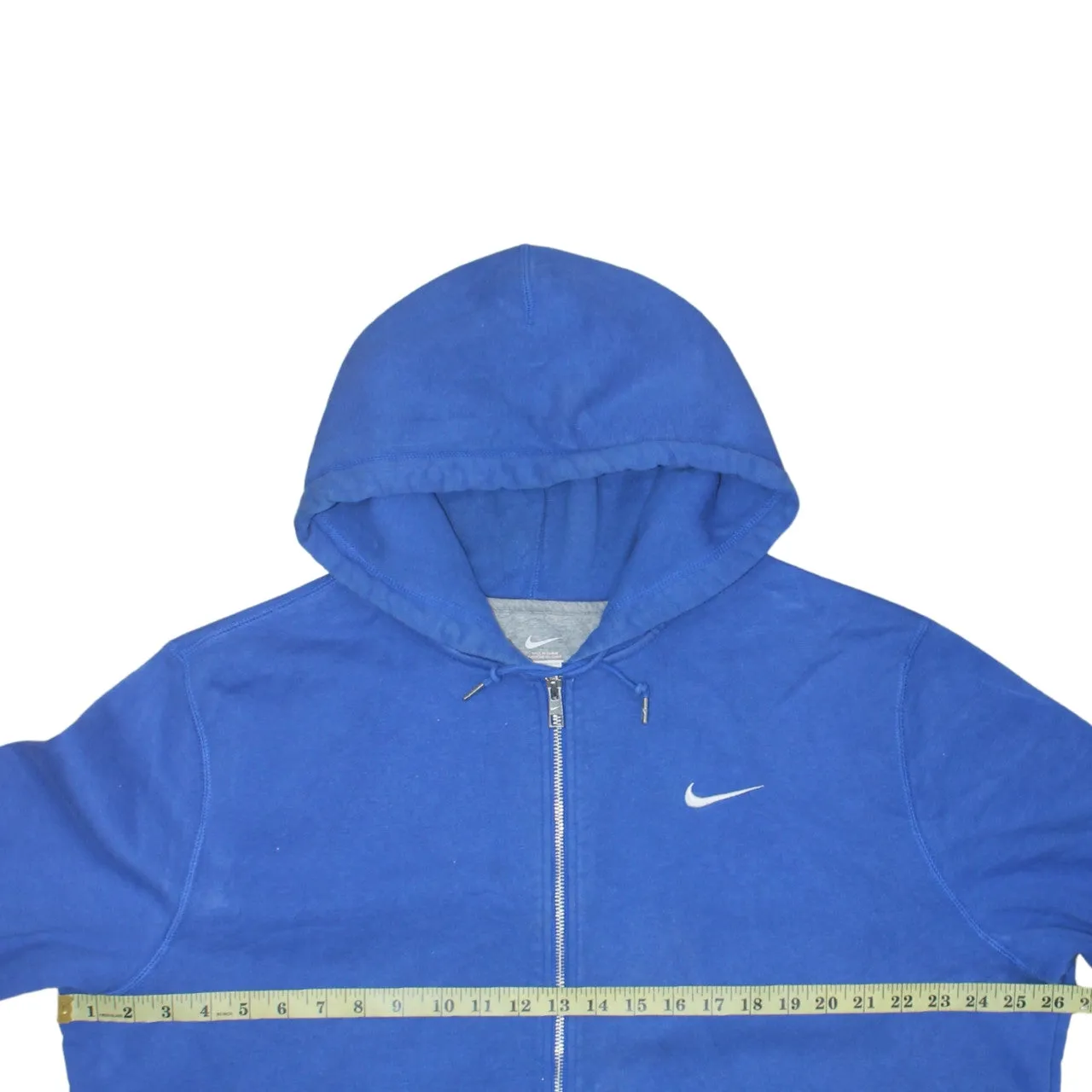 Nike 90's Swoosh Full Zip Up Hoodie XXLarge (2XL) Blue sold by Vintage Club product image thumbnail 5