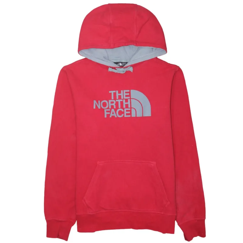 The North Face 90's Spellout Pullover Hoodie Small Red sold by Vintage Club