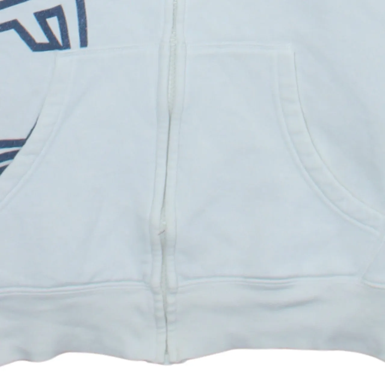 Timberland White Zip Hoodie Men's Medium Printed Logo Front Pockets Casual Sweatshirt sold by Vintage Club product image thumbnail 4