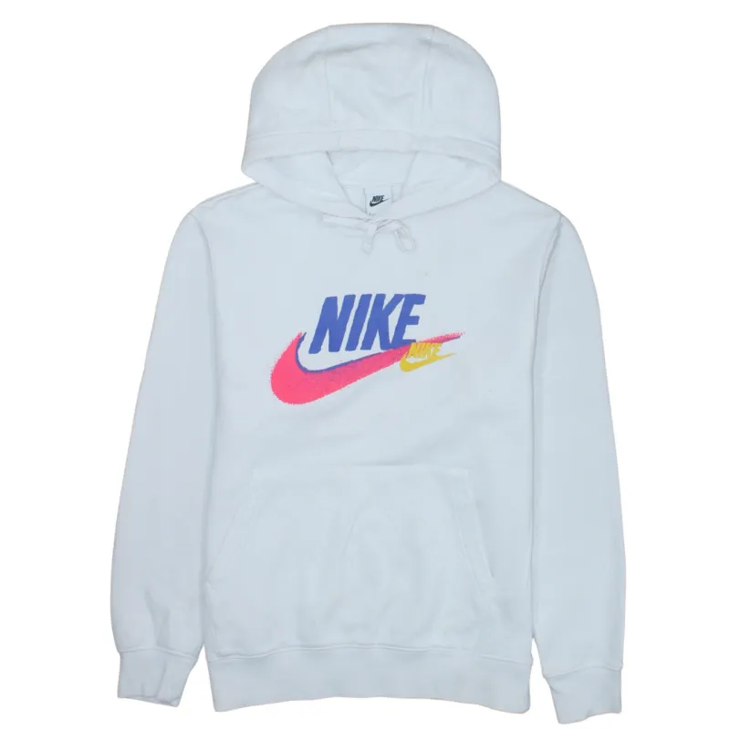 Nike 90's Center Middle Swoosh Pullover Hoodie Small White sold by Vintage Club
