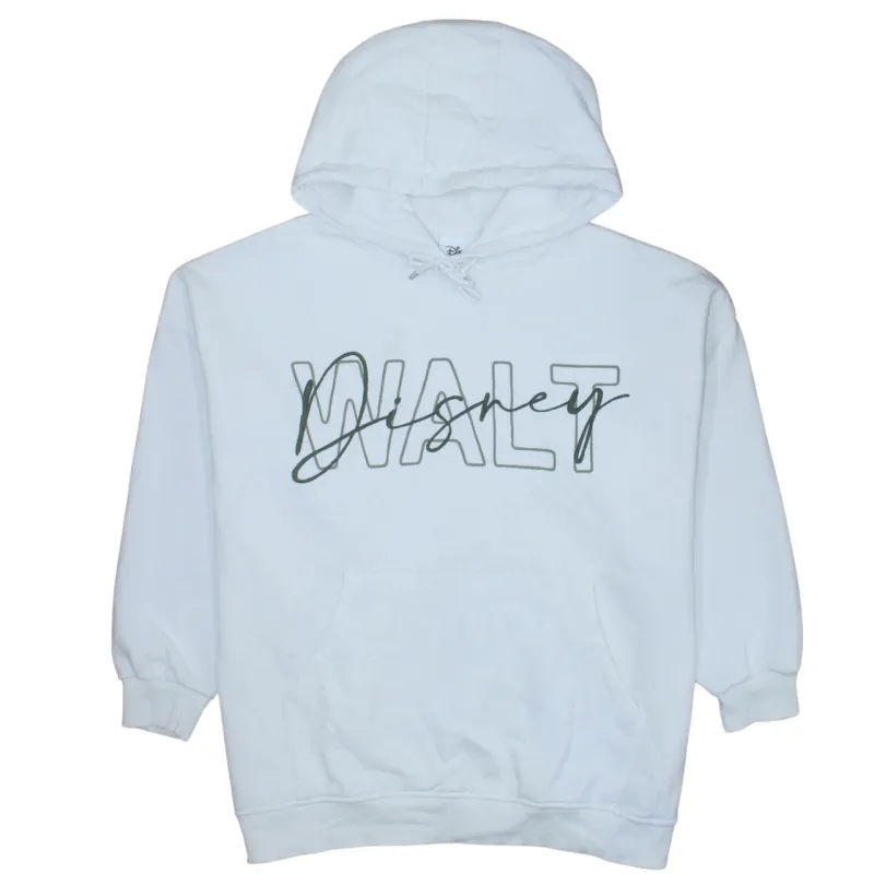 Disney 90's Spellout Pullover Hoodie XLarge White sold by Vintage Club