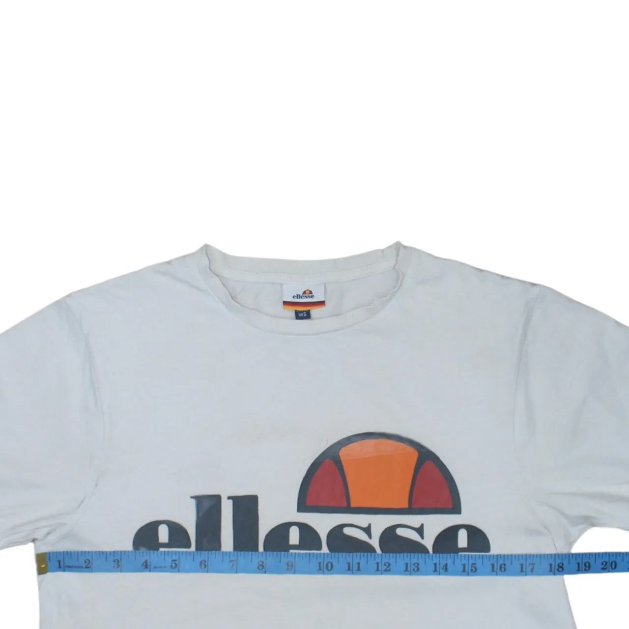 Ellesse 90's Spellout Short Sleeves T Shirt Small White sold by Vintage Club product image thumbnail 5