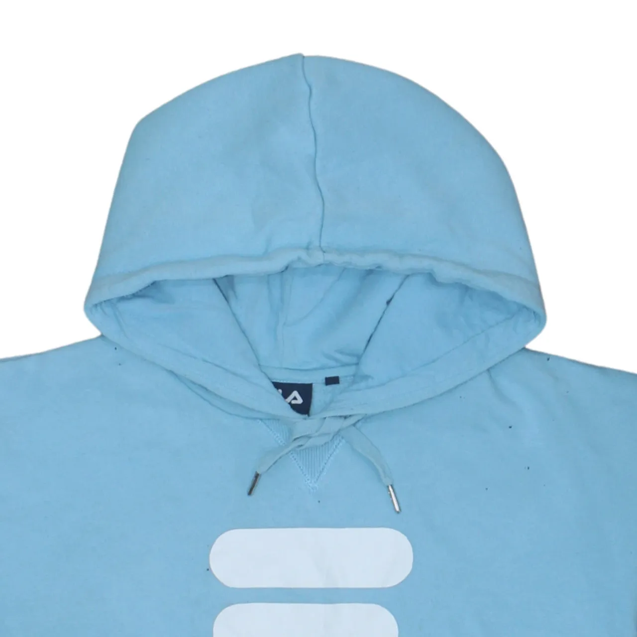 Fila 90's Drawstring Pockets Pullover Hoodie Small Blue sold by Vintage Club product image thumbnail 3