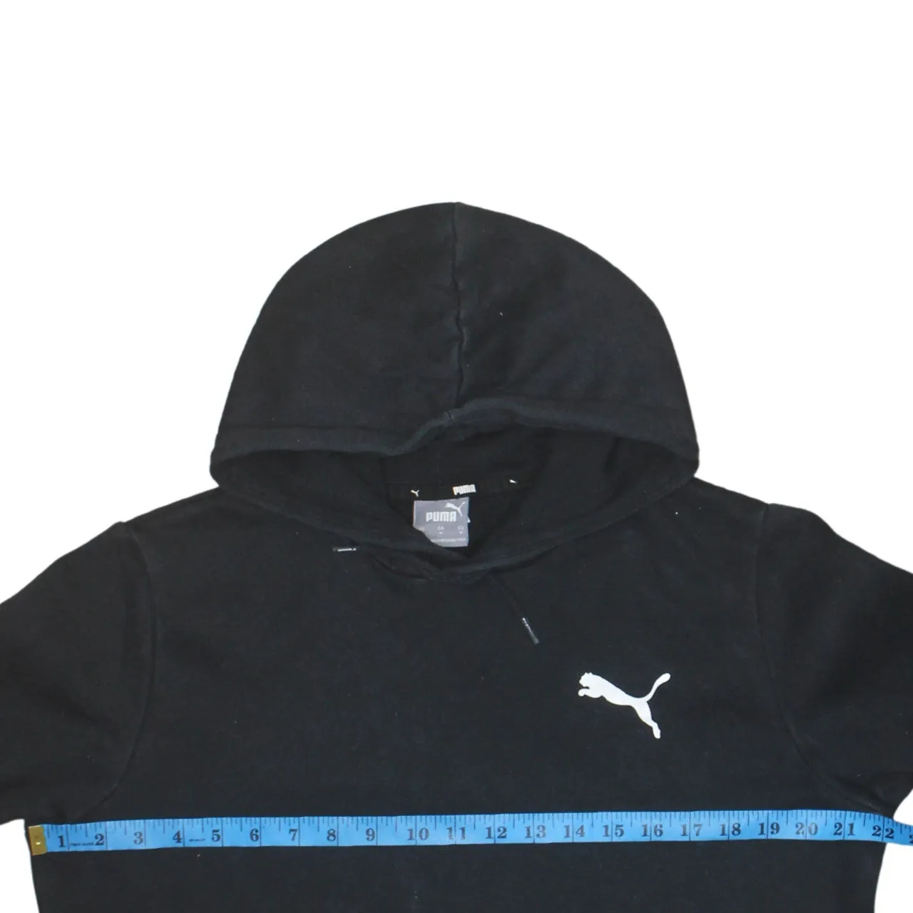 Puma 90's Drawstring Pockets Pullover Hoodie Medium Black sold by Vintage Club product image thumbnail 5