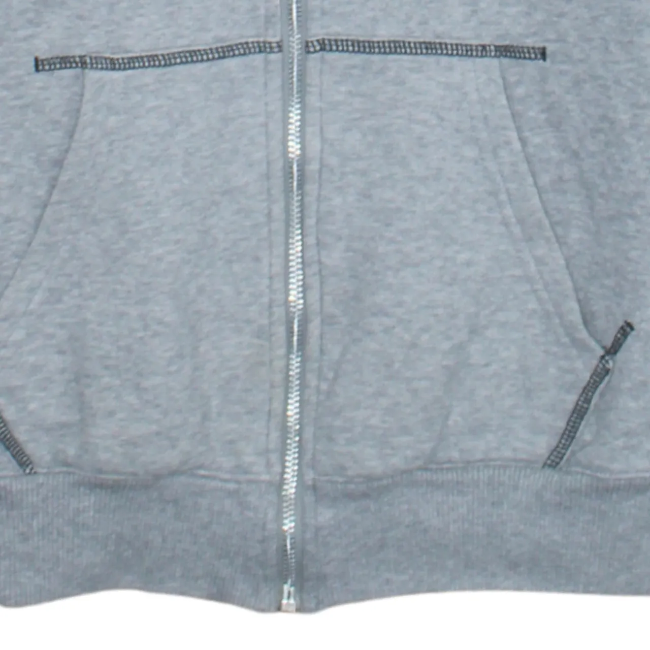 Adidas 90's Drawstring Pockets Full Zip Up Hoodie Small Grey sold by Vintage Club product image thumbnail 4