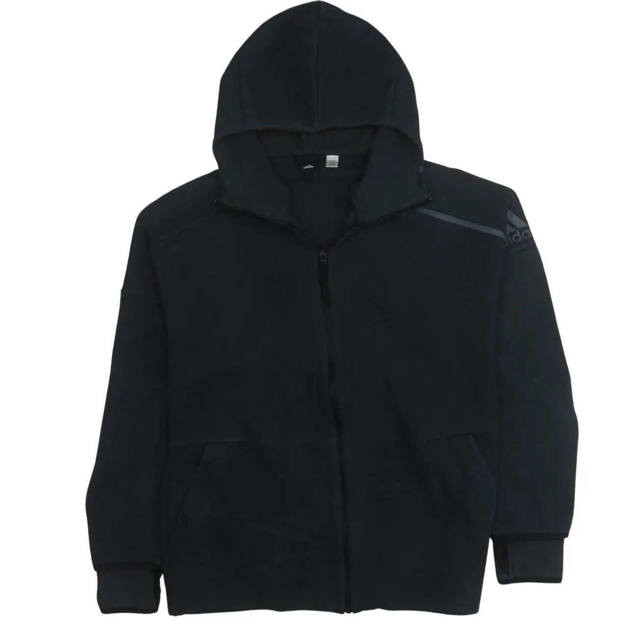 Adidas 90's Lightweight Full Zip Up Hoodie Medium Black sold by Vintage Club