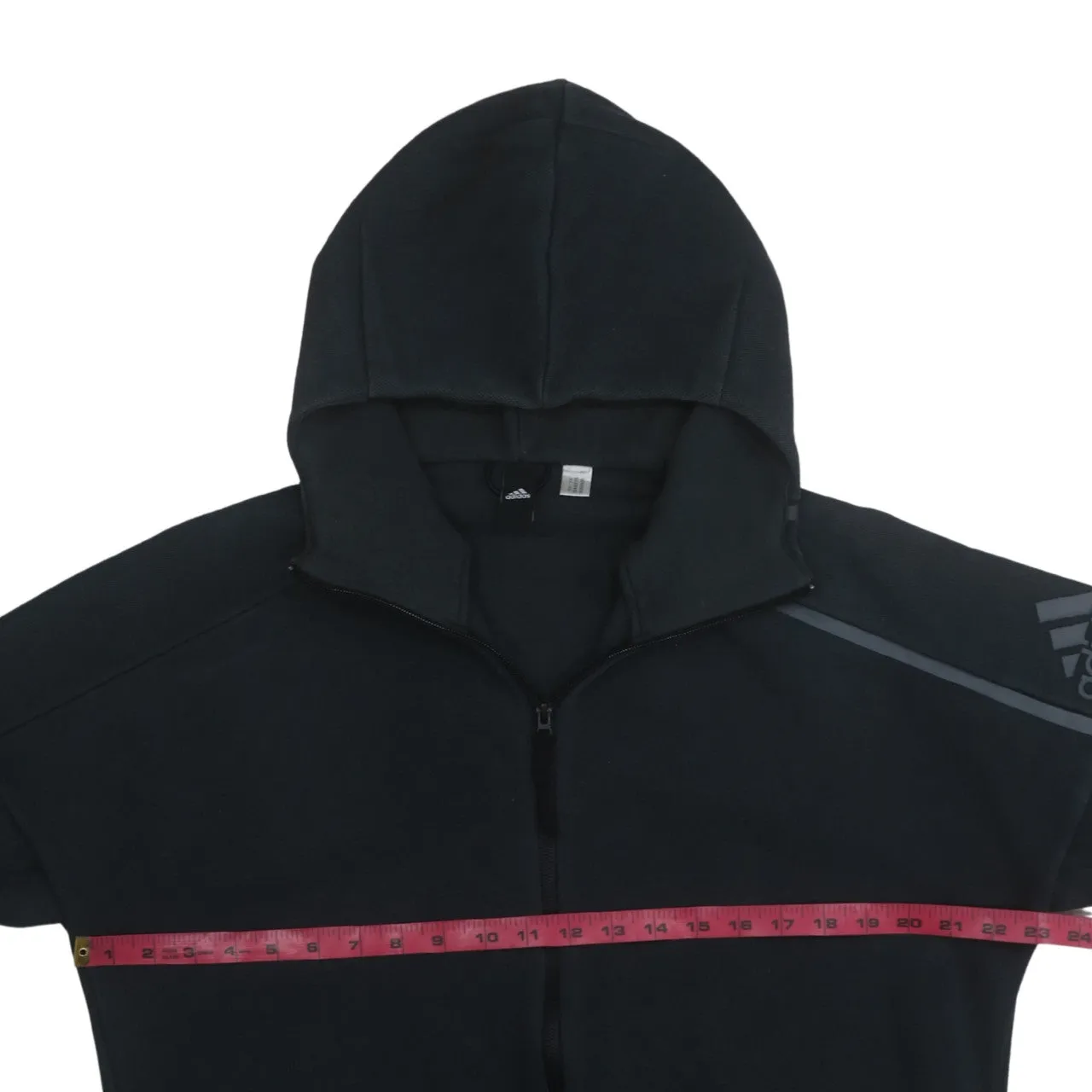 Adidas 90's Lightweight Full Zip Up Hoodie Medium Black sold by Vintage Club product image thumbnail 5