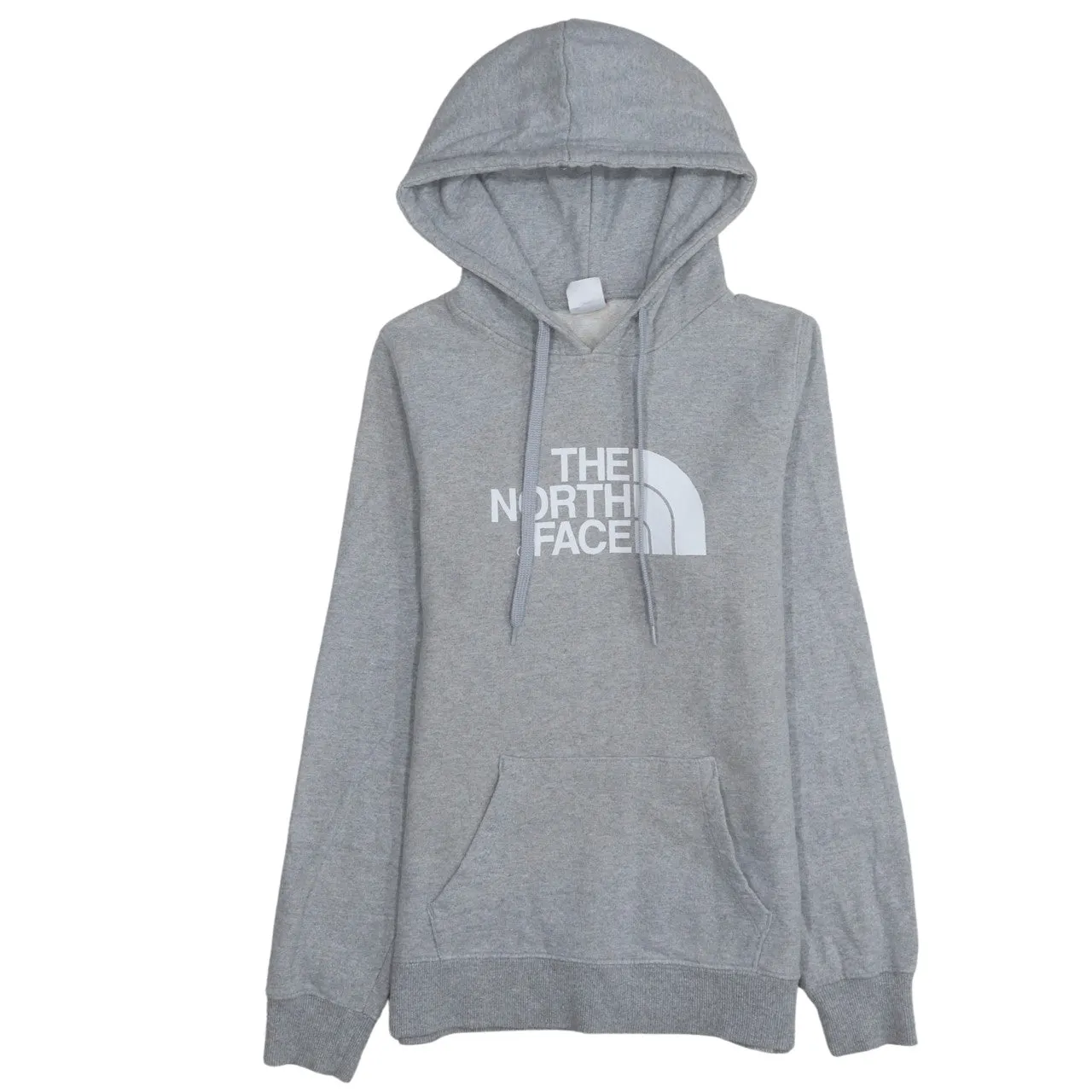 The North Face 90's Spellout Pullover Hoodie Small Grey sold by Vintage Club