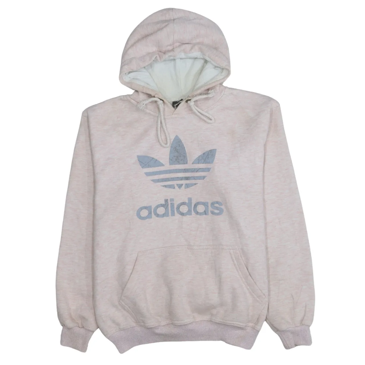 Adidas 90's Spellout Pullover Hoodie Medium Pink sold by Vintage Club