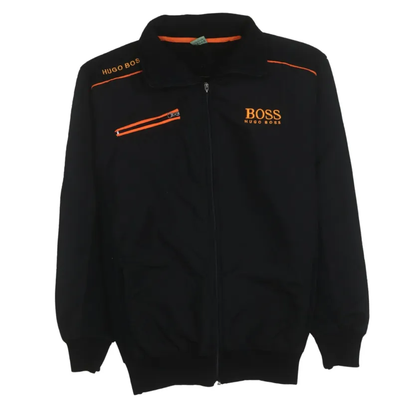 HUGO BOSS 90's Lightweight Full Zip Up Sweatshirt XXLarge (2XL) Black sold by Vintage Club