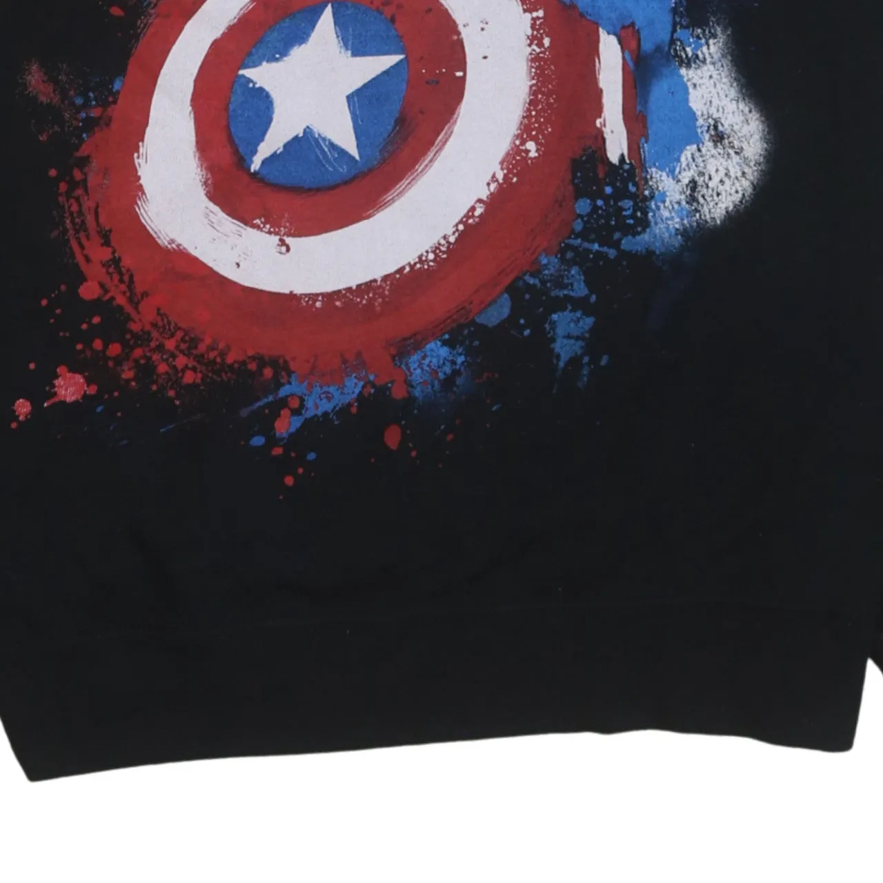 Marvel Black Sweatshirt Women's XXLarge Printed Captain America Iron Man Graphic Pullover Top sold by Vintage Club product image thumbnail 4