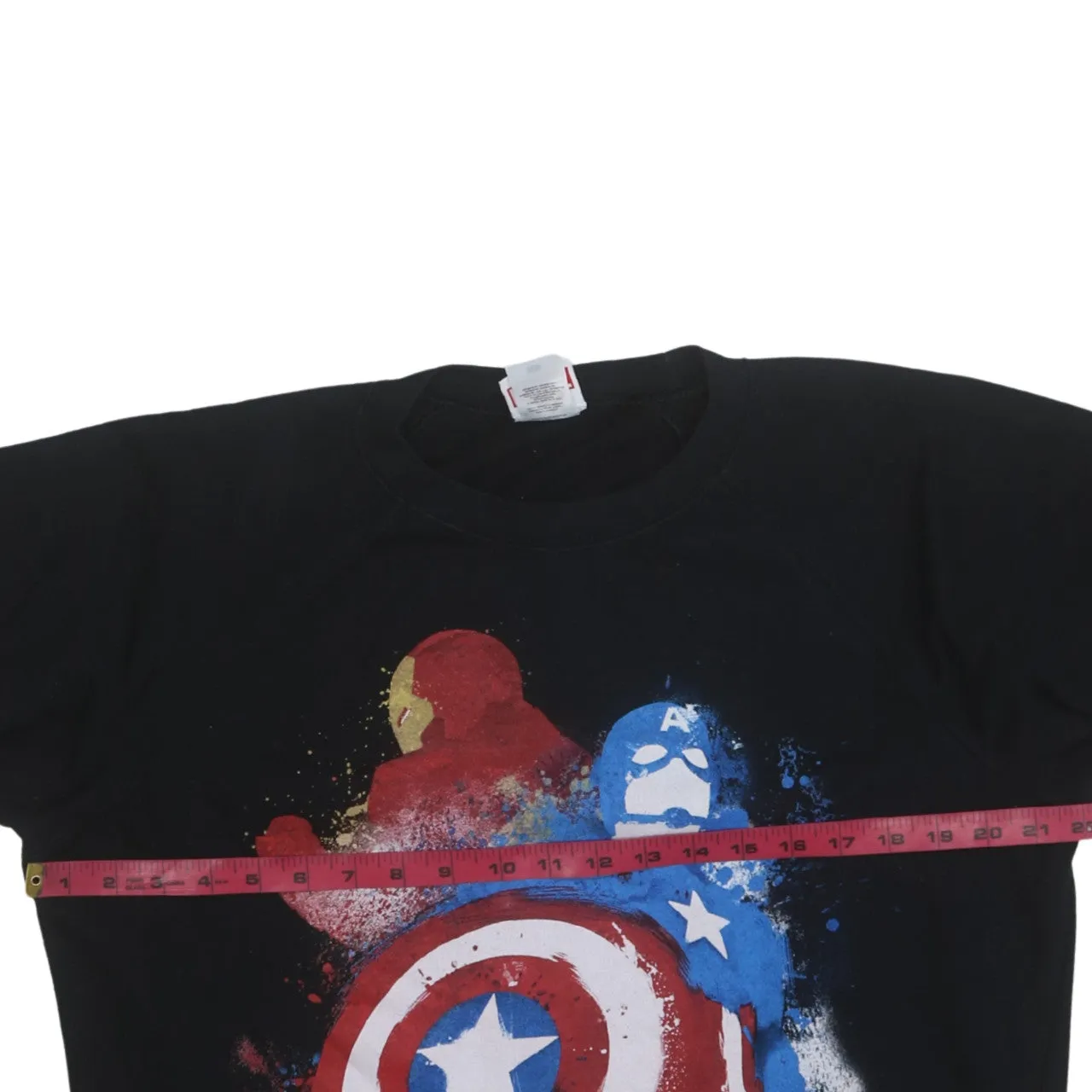 Marvel Black Sweatshirt Women's XXLarge Printed Captain America Iron Man Graphic Pullover Top sold by Vintage Club product image thumbnail 5
