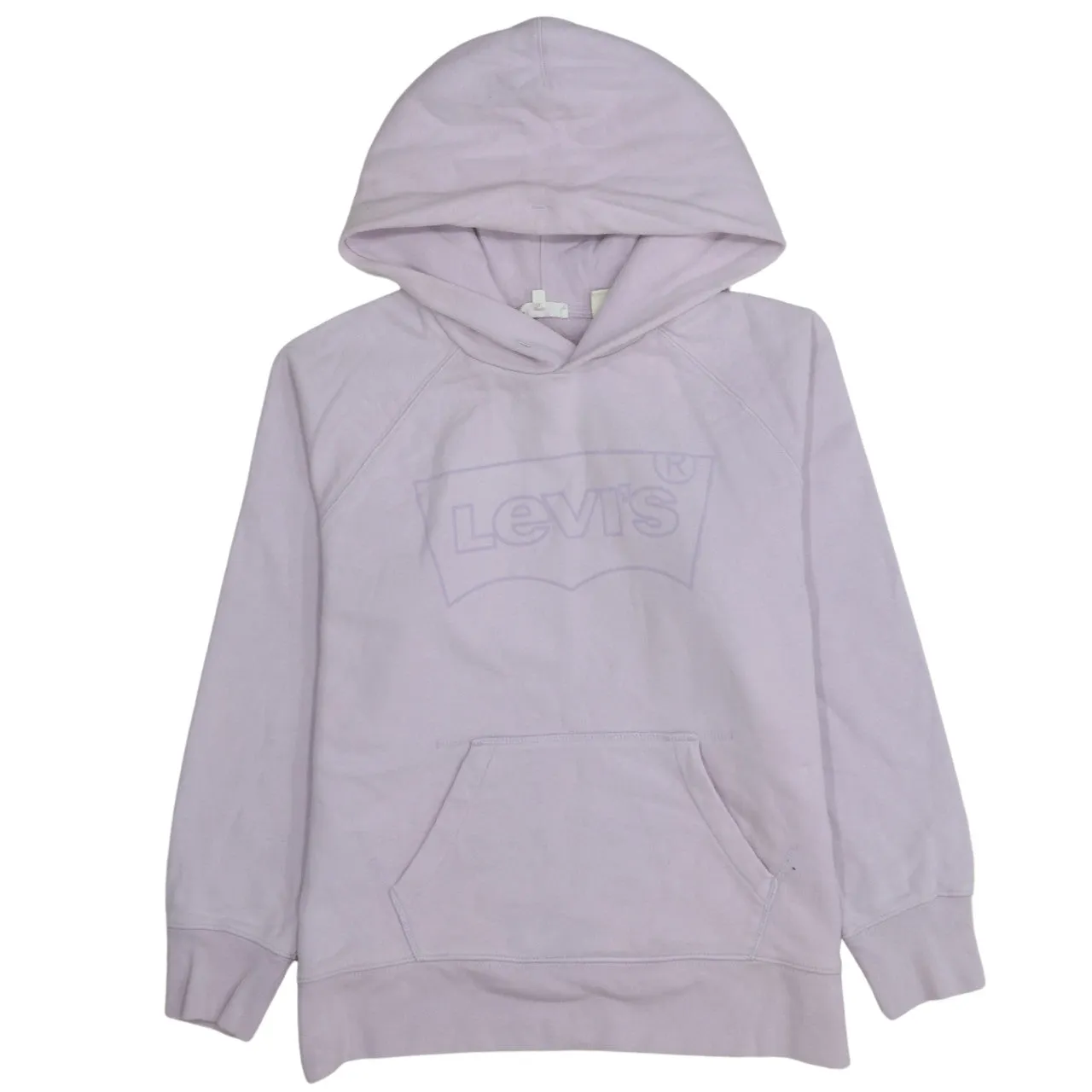 Levi's 90's Spellout Pullover Hoodie Small Pink sold by Vintage Club