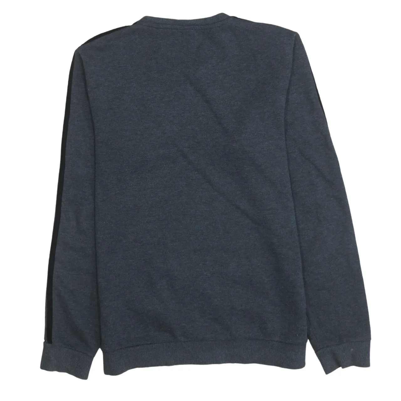 Adidas Dark Grey Sweatshirt Men's Small Embroidered Logo Three Stripe Sleeves Pullover Top sold by Vintage Club product image thumbnail 2