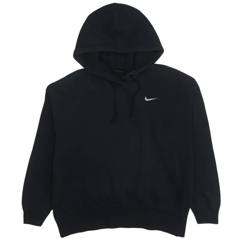 Nike 90's Swoosh Pullover Hoodie Medium Black sold by Vintage Club