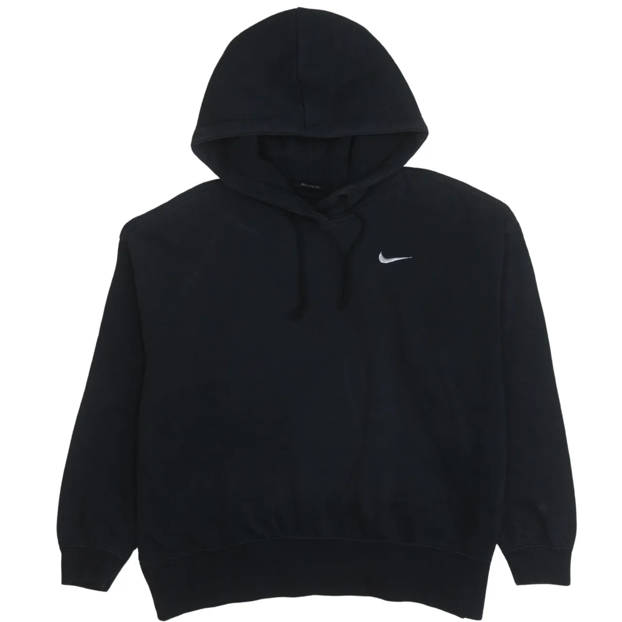 Nike 90's Swoosh Pullover Hoodie Medium Black sold by Vintage Club