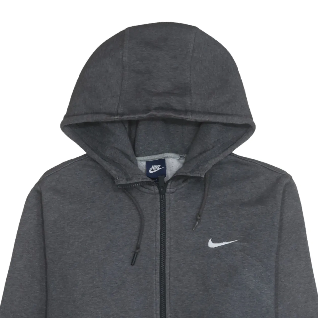Nike 90's Swoosh Full Zip Up Hoodie Large Grey sold by Vintage Club product image thumbnail 3