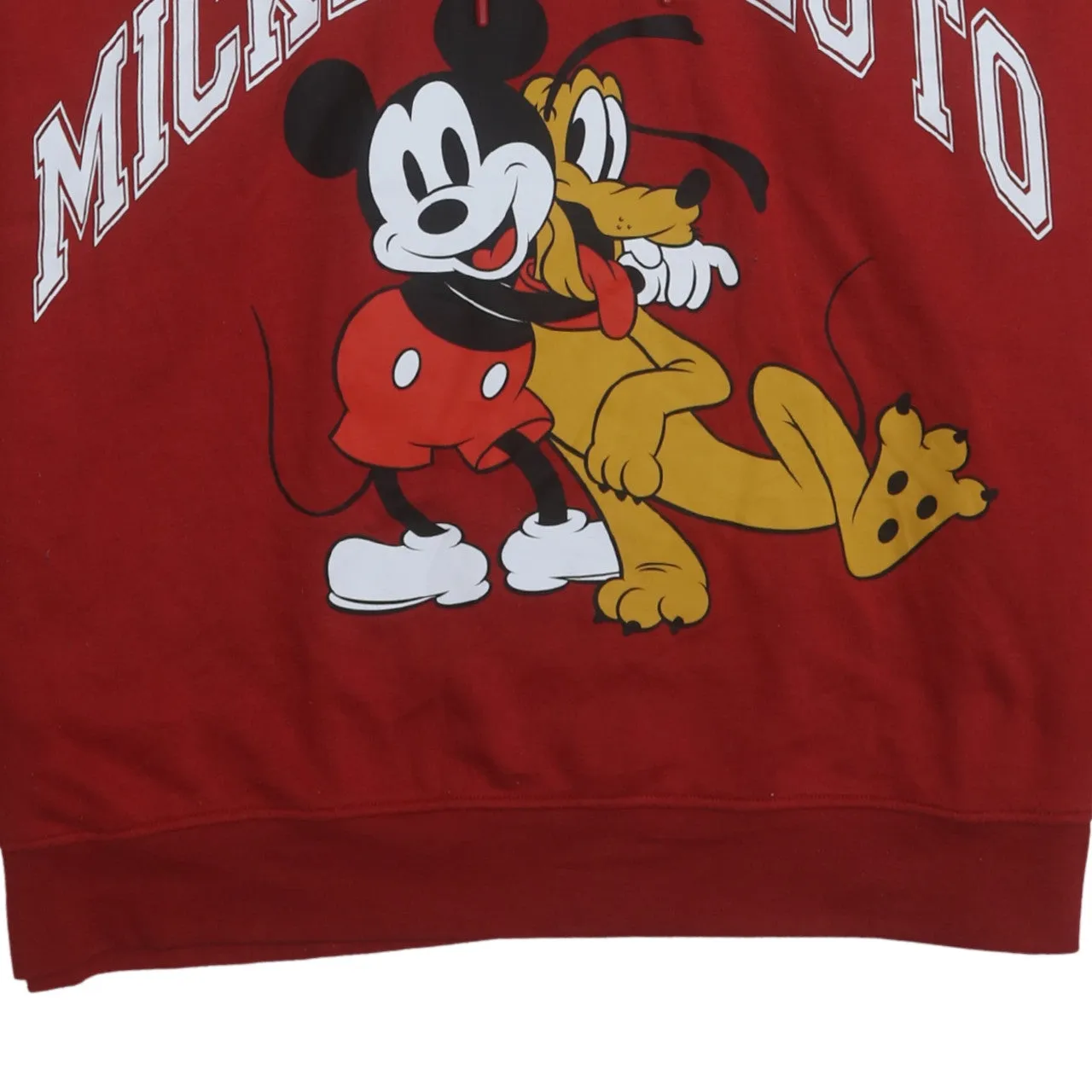 Disney 90's Mickey Mouse & Pluto Pullover Hoodie XLarge Red sold by Vintage Club product image thumbnail 4