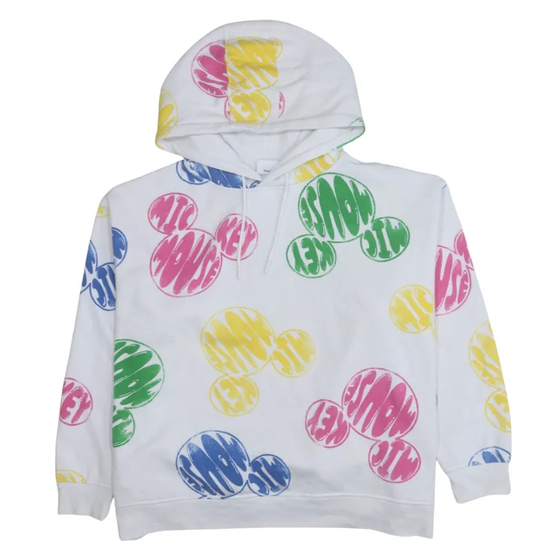 Disney 90's Plain Pullover Hoodie XXLarge (2XL) White sold by Vintage Club