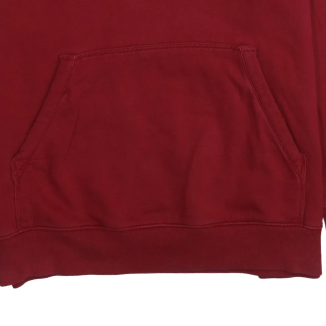 Vans Burgundy Red Hoodie Men’s Medium Printed Logo Front Pocket Pullover Sweatshirt sold by Vintage Club product image thumbnail 4