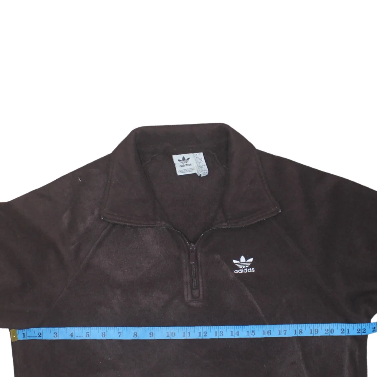 Adidas 90's Hiking Warm Quarter Zip Fleece Jumper Small Burgundy Red sold by Vintage Club product image thumbnail 5