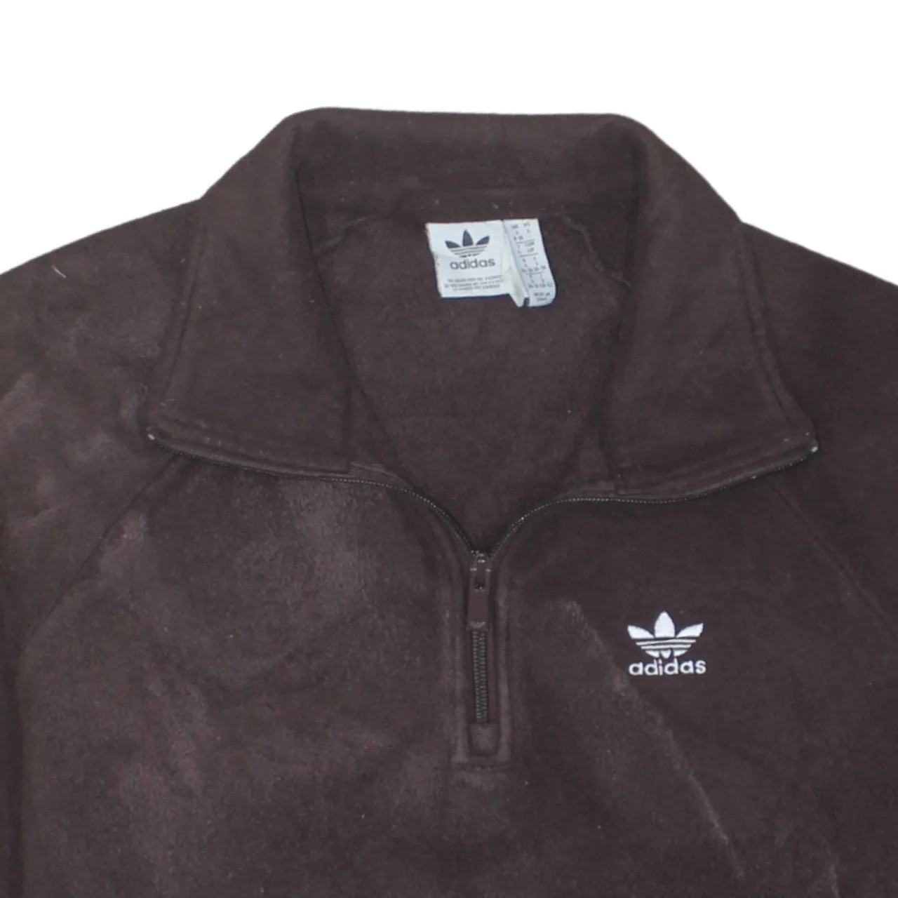 Adidas 90's Hiking Warm Quarter Zip Fleece Jumper Small Burgundy Red sold by Vintage Club product image thumbnail 3