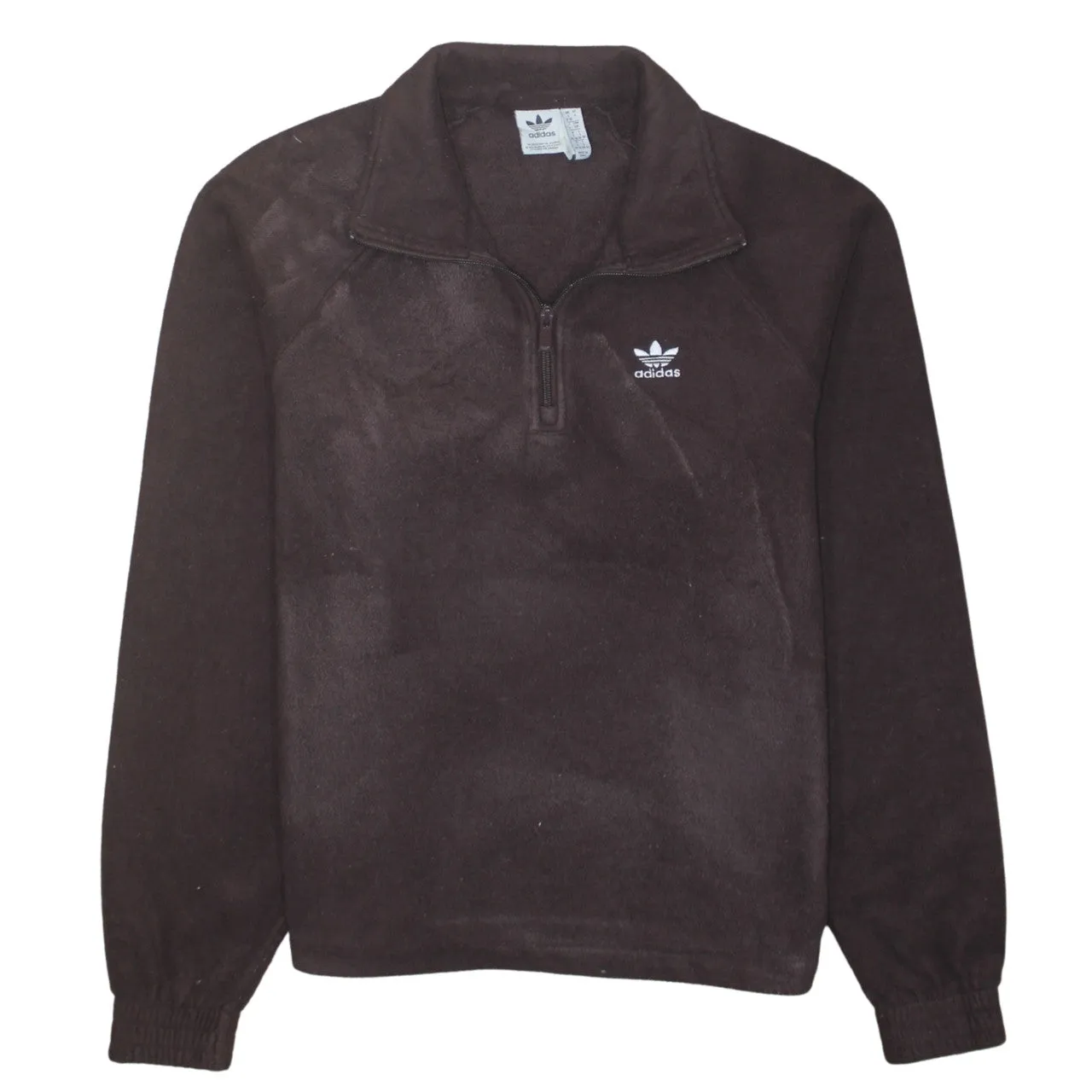 Adidas 90's Hiking Warm Quarter Zip Fleece Jumper Small Burgundy Red sold by Vintage Club