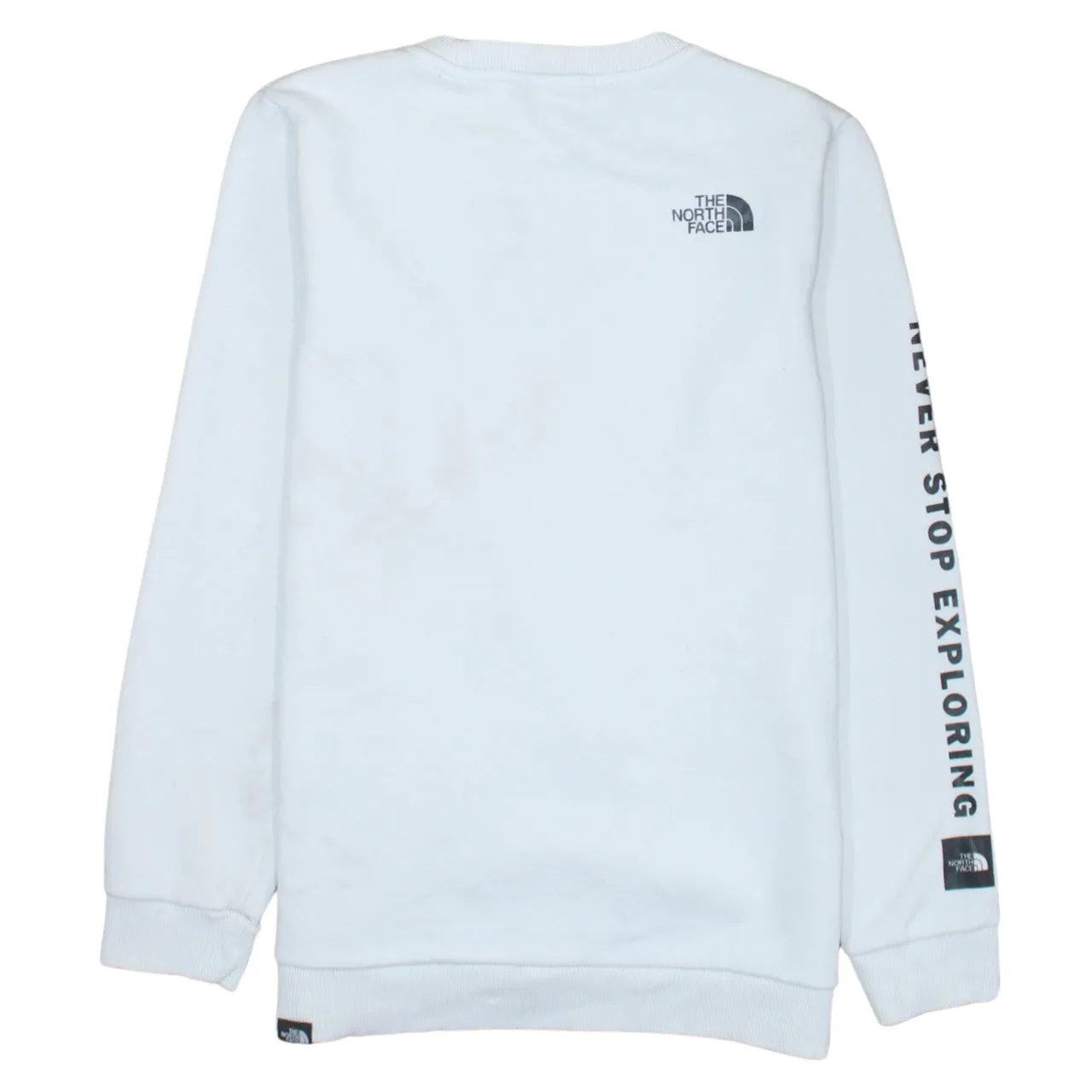 The North Face 90's Lightweight Crew Neck Sweatshirt Medium White sold by Vintage Club product image thumbnail 2