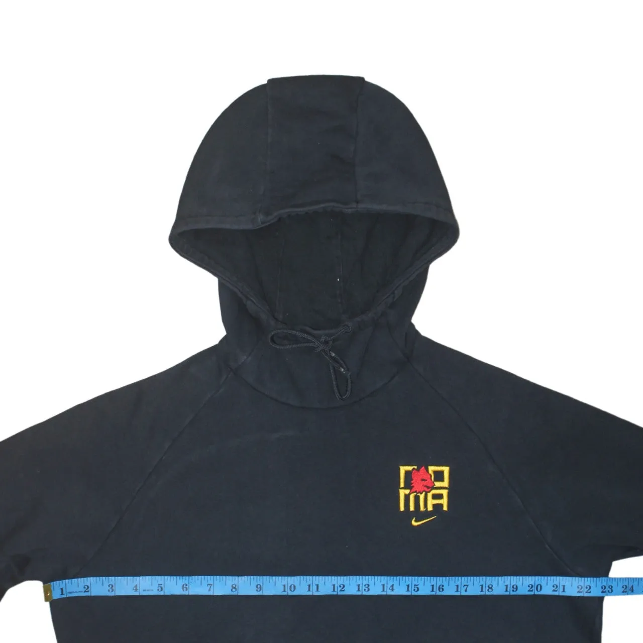 Nike 90's Swoosh Pullover Hoodie Medium Black sold by Vintage Club product image thumbnail 5