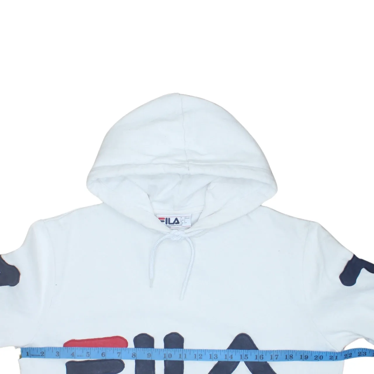 Fila 90's Spellout Pullover Hoodie Small White sold by Vintage Club product image thumbnail 5