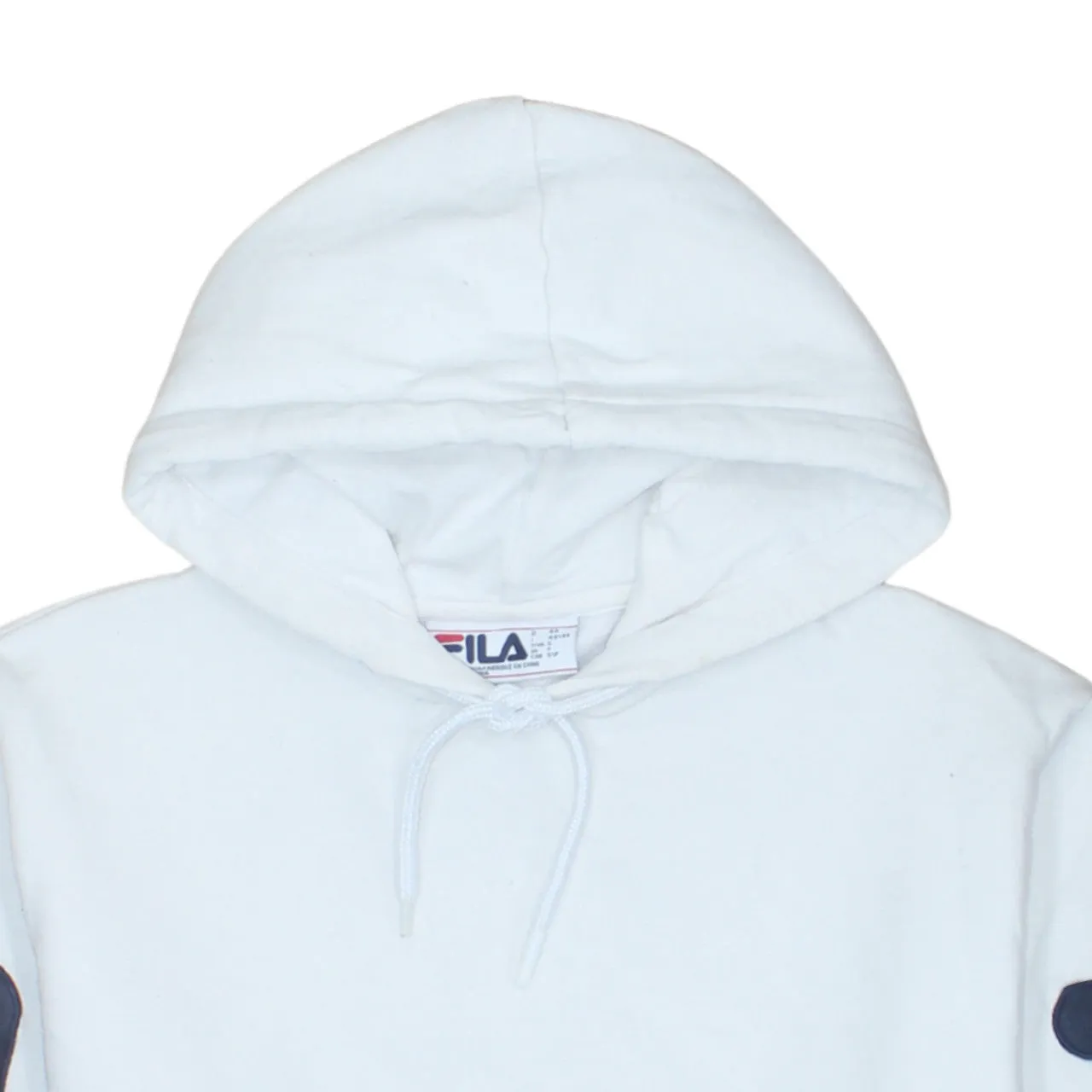 Fila 90's Spellout Pullover Hoodie Small White sold by Vintage Club product image thumbnail 3