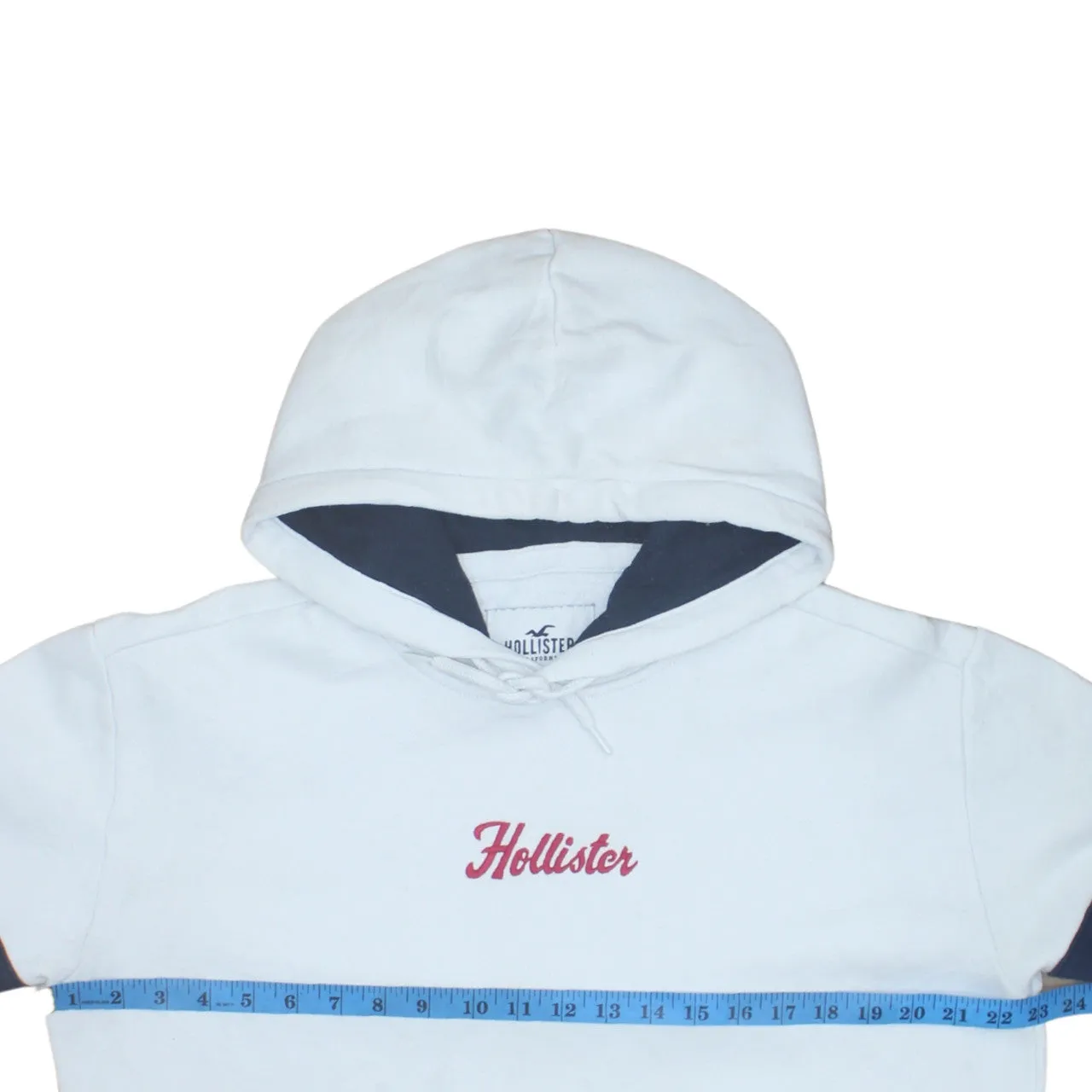 Hollister 90's Spellout Pullover Hoodie Medium White sold by Vintage Club product image thumbnail 5
