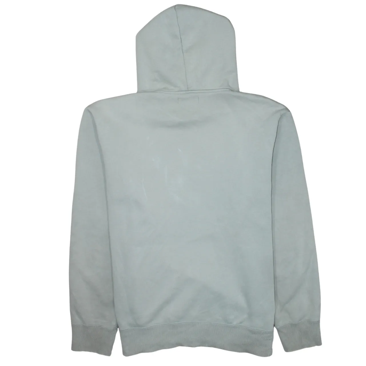 Quiksilver Light Grey Hoodie Women’s XXLarge Chest Logo Patch Front Pouch Fleece Sweatshirt sold by Vintage Club product image thumbnail 2