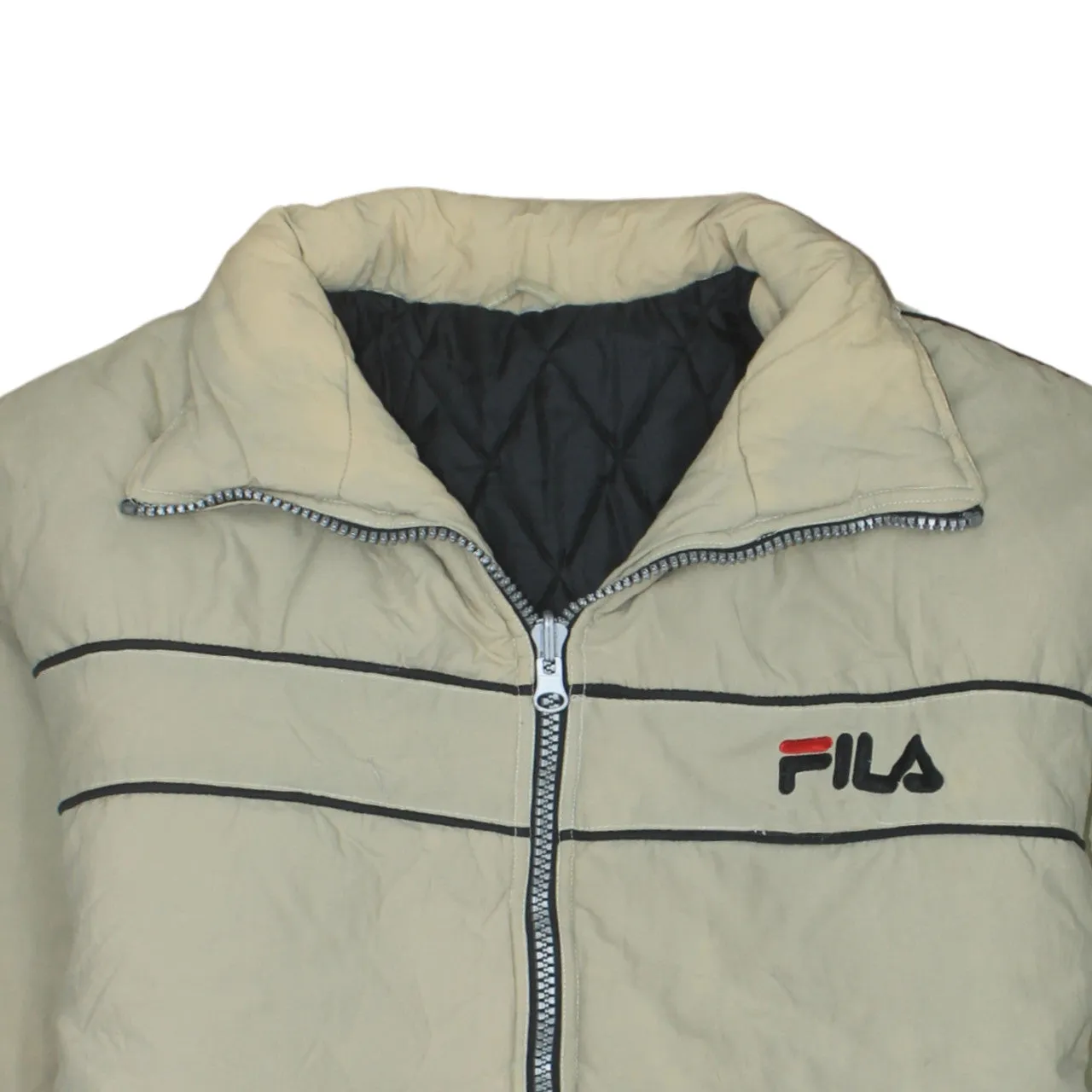 Fila 90's Lightweight Full Zip Up Windbreaker Large Beige Cream sold by Vintage Club product image thumbnail 3