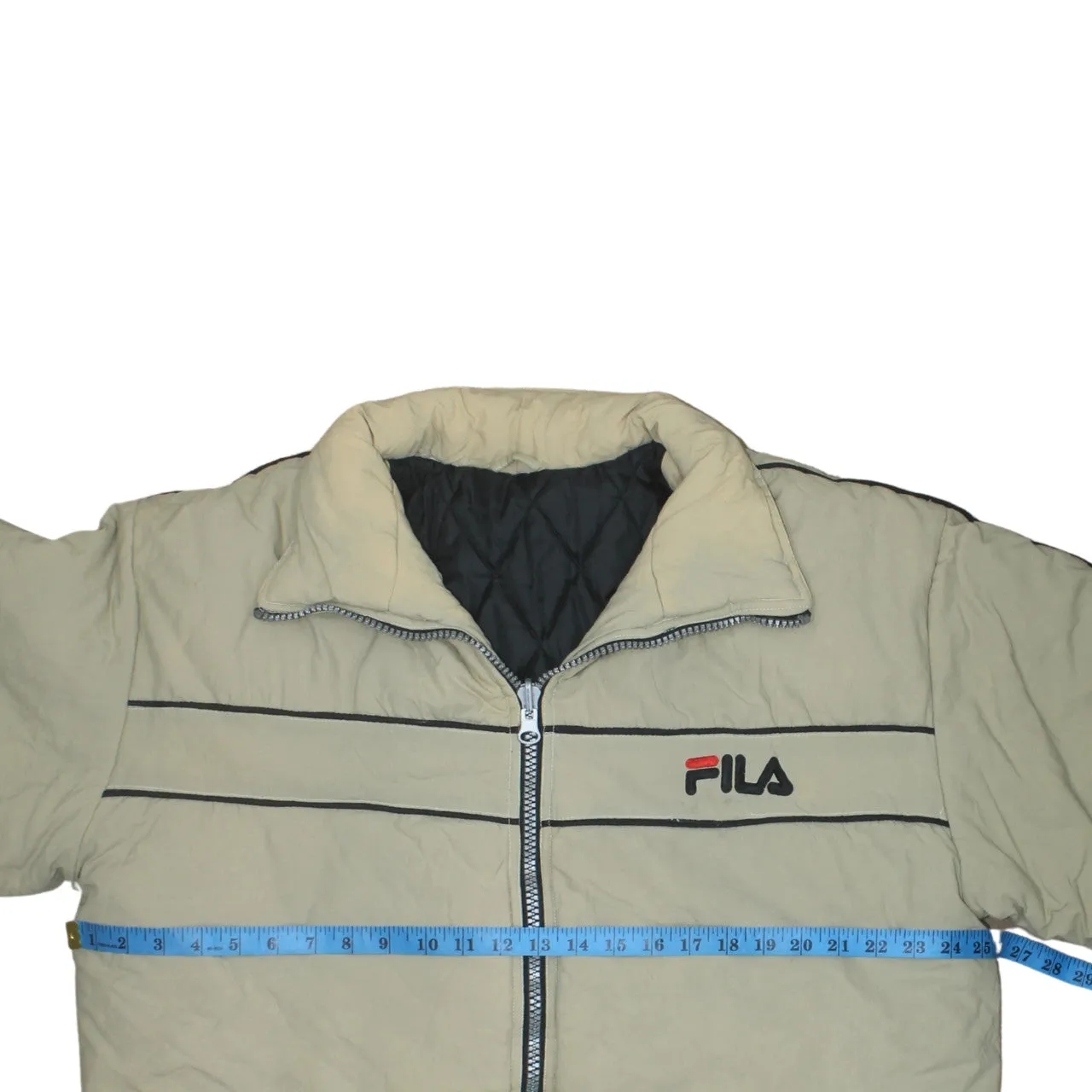 Fila 90's Lightweight Full Zip Up Windbreaker Large Beige Cream sold by Vintage Club product image thumbnail 5
