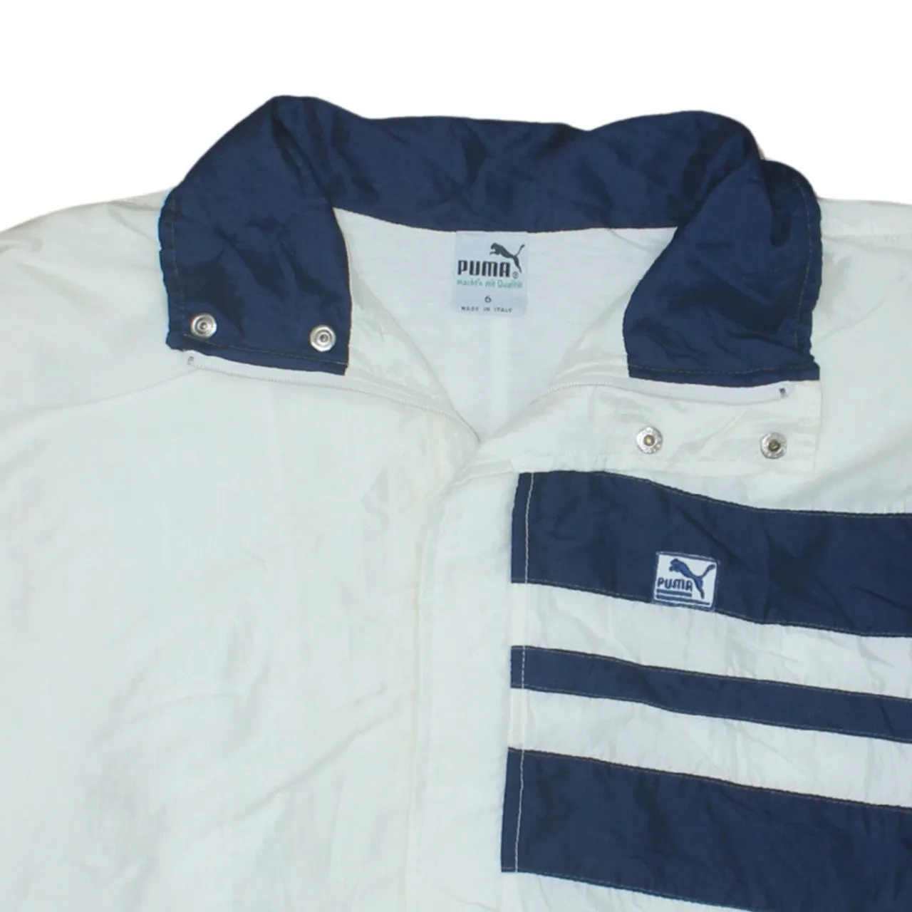 Puma 90's Lightweight Full Zip Up Windbreaker XXLarge White sold by Vintage Club product image thumbnail 3