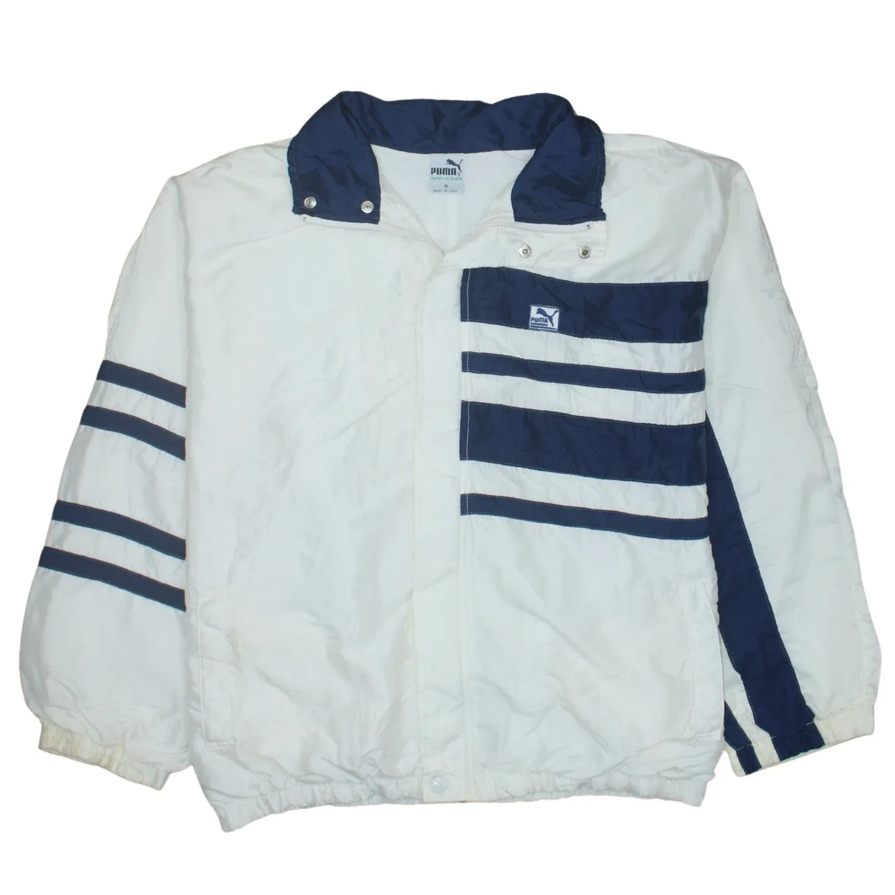 Puma 90's Lightweight Full Zip Up Windbreaker XXLarge White sold by Vintage Club