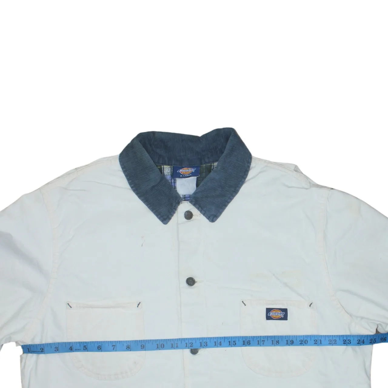Dickies 90's Plain Button Up Windbreaker XLarge White sold by Vintage Club product image thumbnail 5