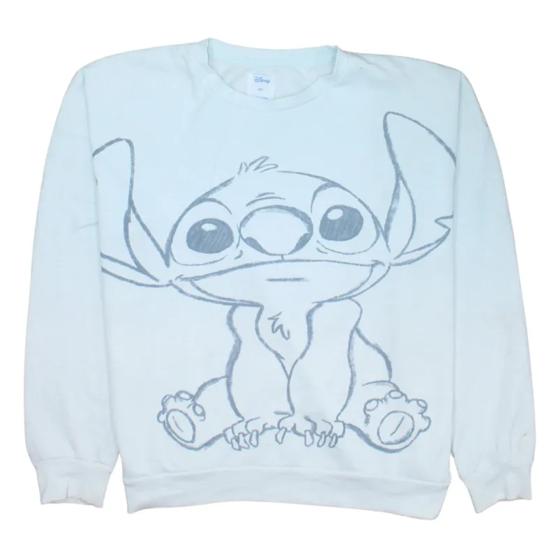 Disney 90's Stitch Crew Neck Sweatshirt Large White sold by Vintage Club