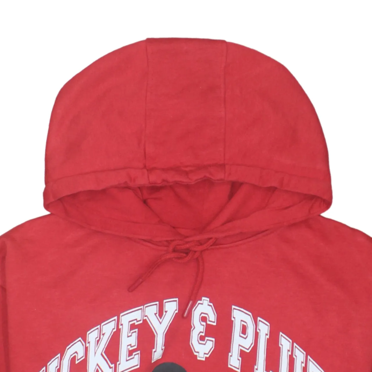 Disney 90's Mickey Mouse & Pluto Pullover Hoodie Medium Red sold by Vintage Club product image thumbnail 3