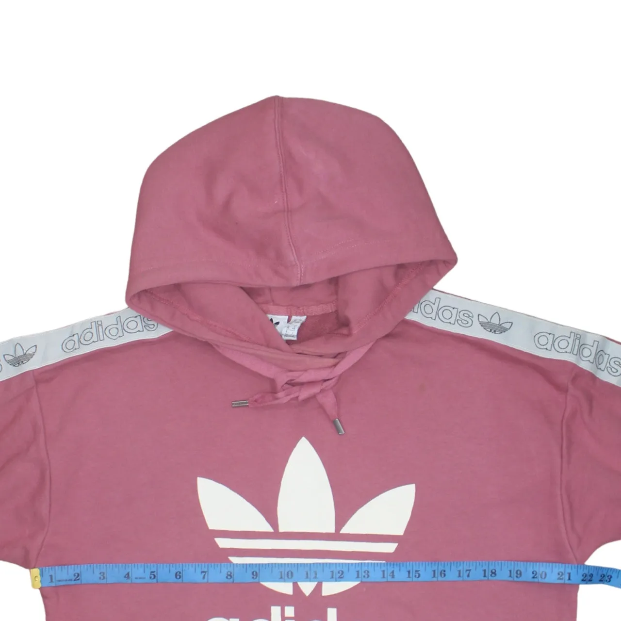 Adidas 90's Spellout Pullover Hoodie Medium Pink sold by Vintage Club product image thumbnail 5