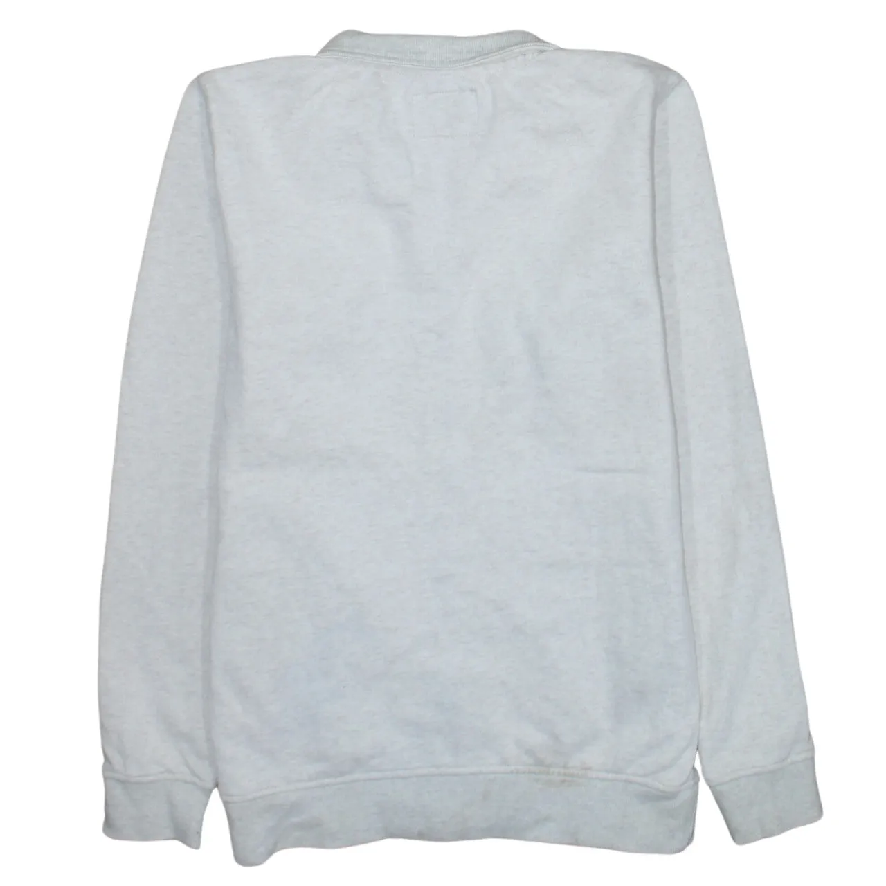 Quiksilver Light Grey Full Zip Sweatshirt Women's Large Embroidered Chest Logo Pockets Fleece Top sold by Vintage Club product image thumbnail 2