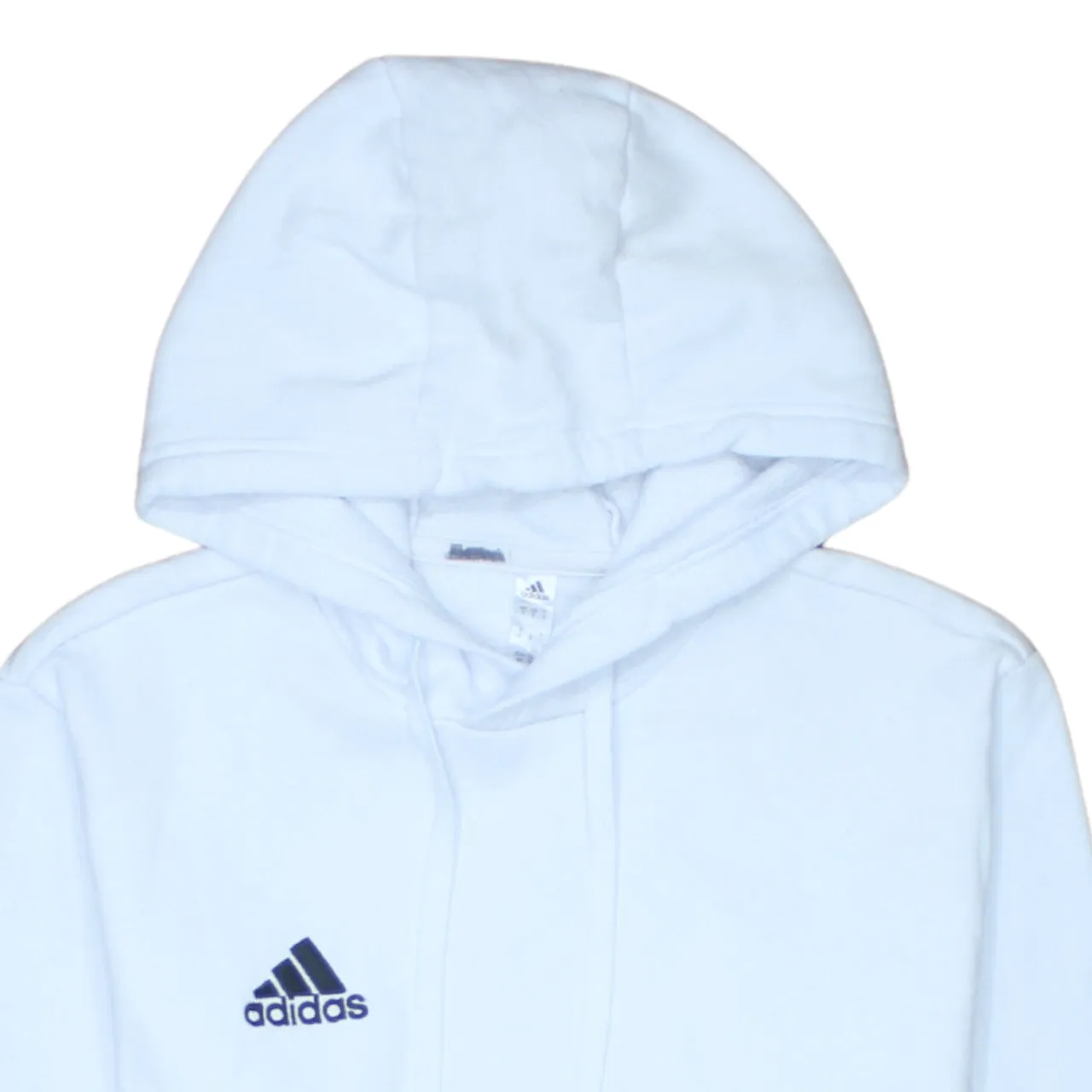 Adidas 90's Drawstring Pockets Pullover Hoodie Small White sold by Vintage Club product image thumbnail 3