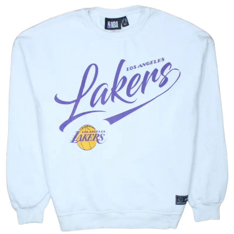 NBA 90's Los Angeles Lakers Crew Neck T Shirt Small White sold by Vintage Club
